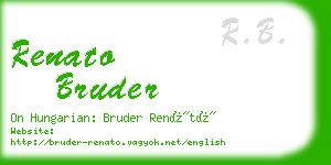 renato bruder business card